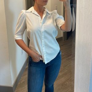 White Button Down Blouse